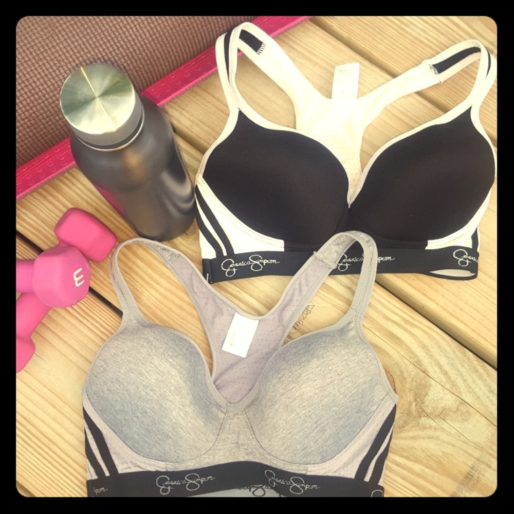 Jessica Simpson 2pk Sports Bra 34C~Like New